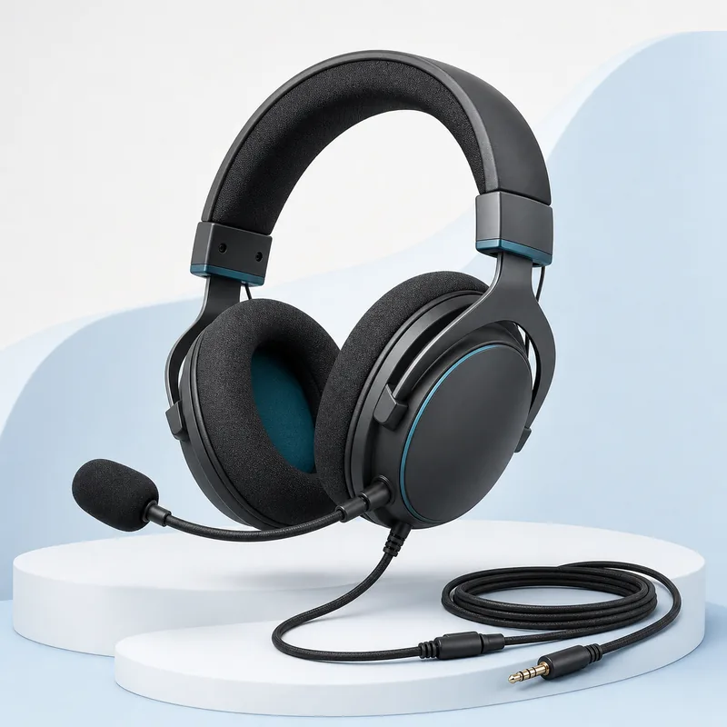 Generiertes Symbolbild eines kabelgebundenen Headsets